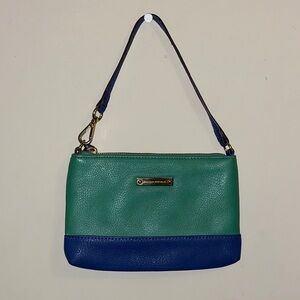 Banana Republic Green and Blue Wristlet